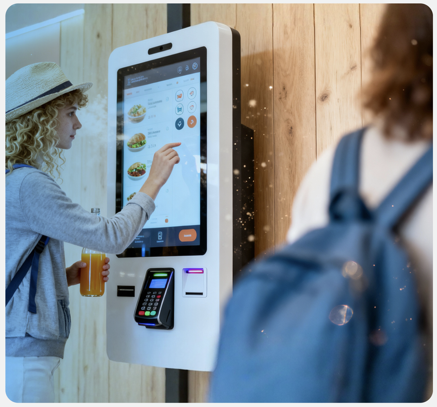 Self-ordering kiosk